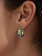 Isabeau Vintage Hoop | Blue