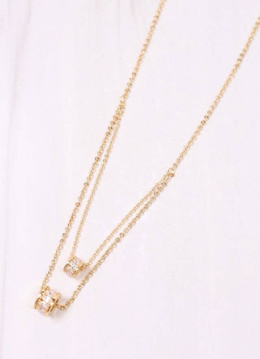 Chastain Double Barrel Necklace - Best & Co. Boutique