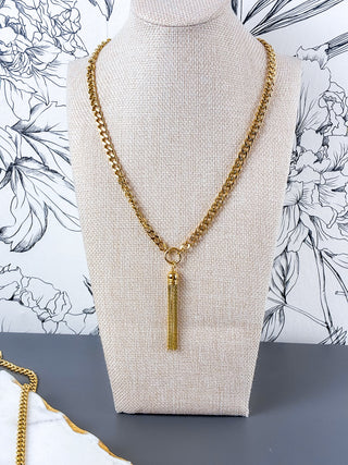 Tassel Pendant Necklace | 18K