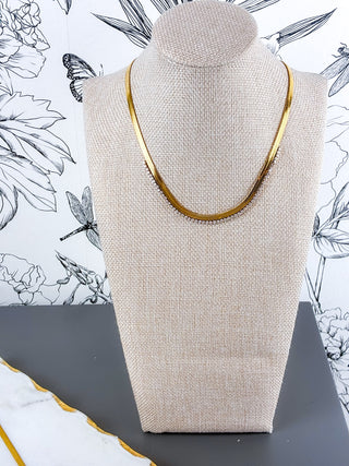 Fiona 18K Herringbone | CZ