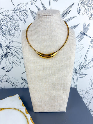 Delilah Smooth Magnetic Necklace | 18k Gold