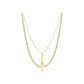 layered game day necklace LSU