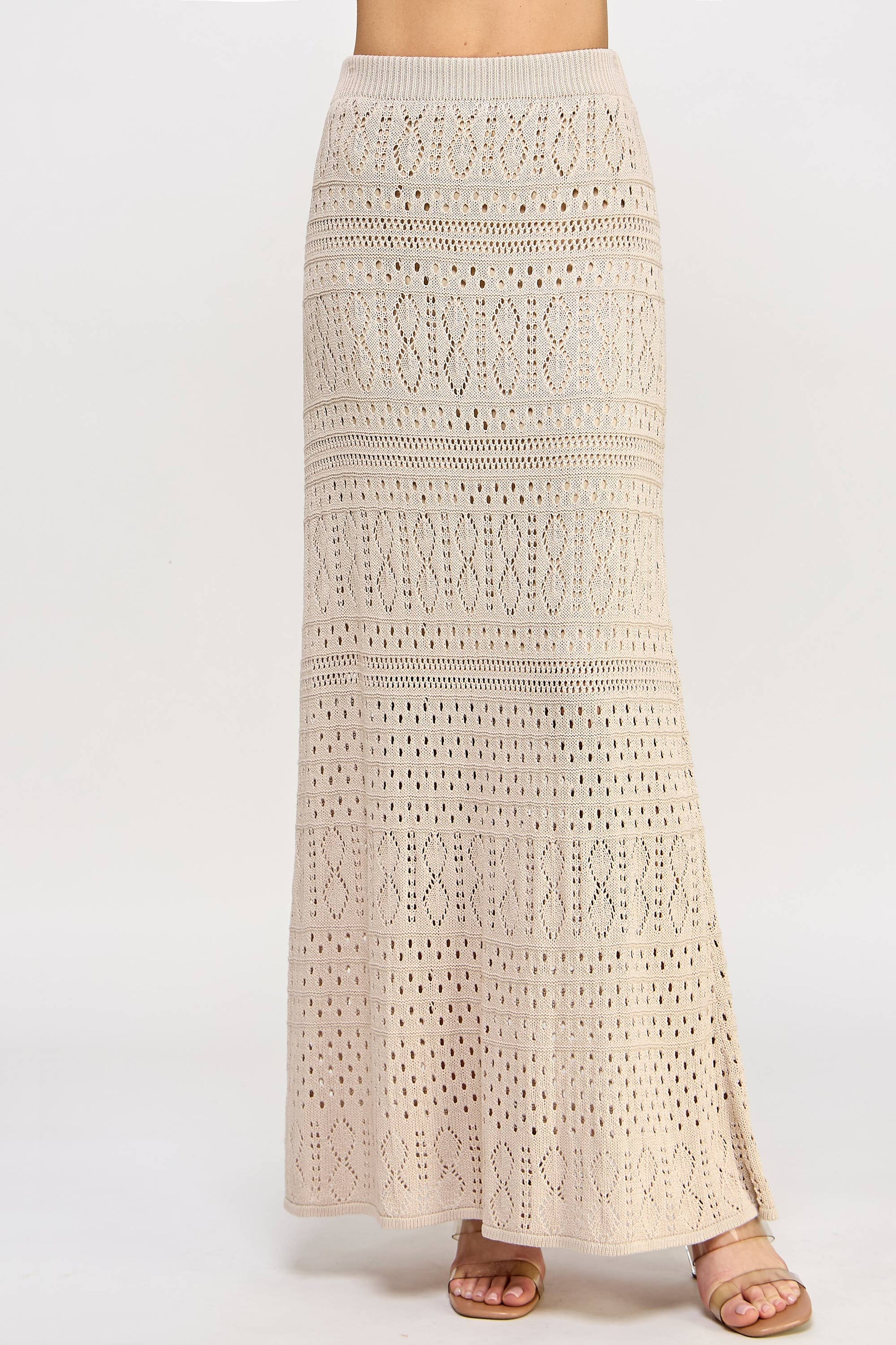 The Amber Knit Crochet Skirt - Best & Co. Boutique