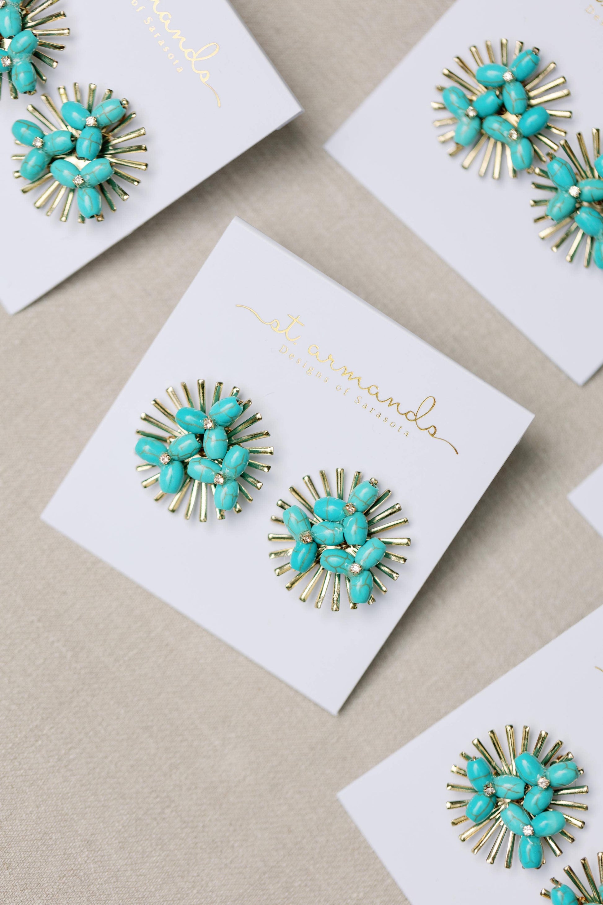 Ines Turquoise Earrings - Best & Co. Boutique