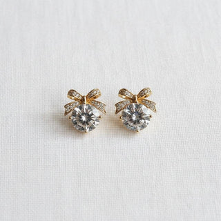 Elegant Butterfly Design Zircon Drop Earrings