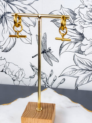 Kelly Dainty Bar Earrings | 18K Gold