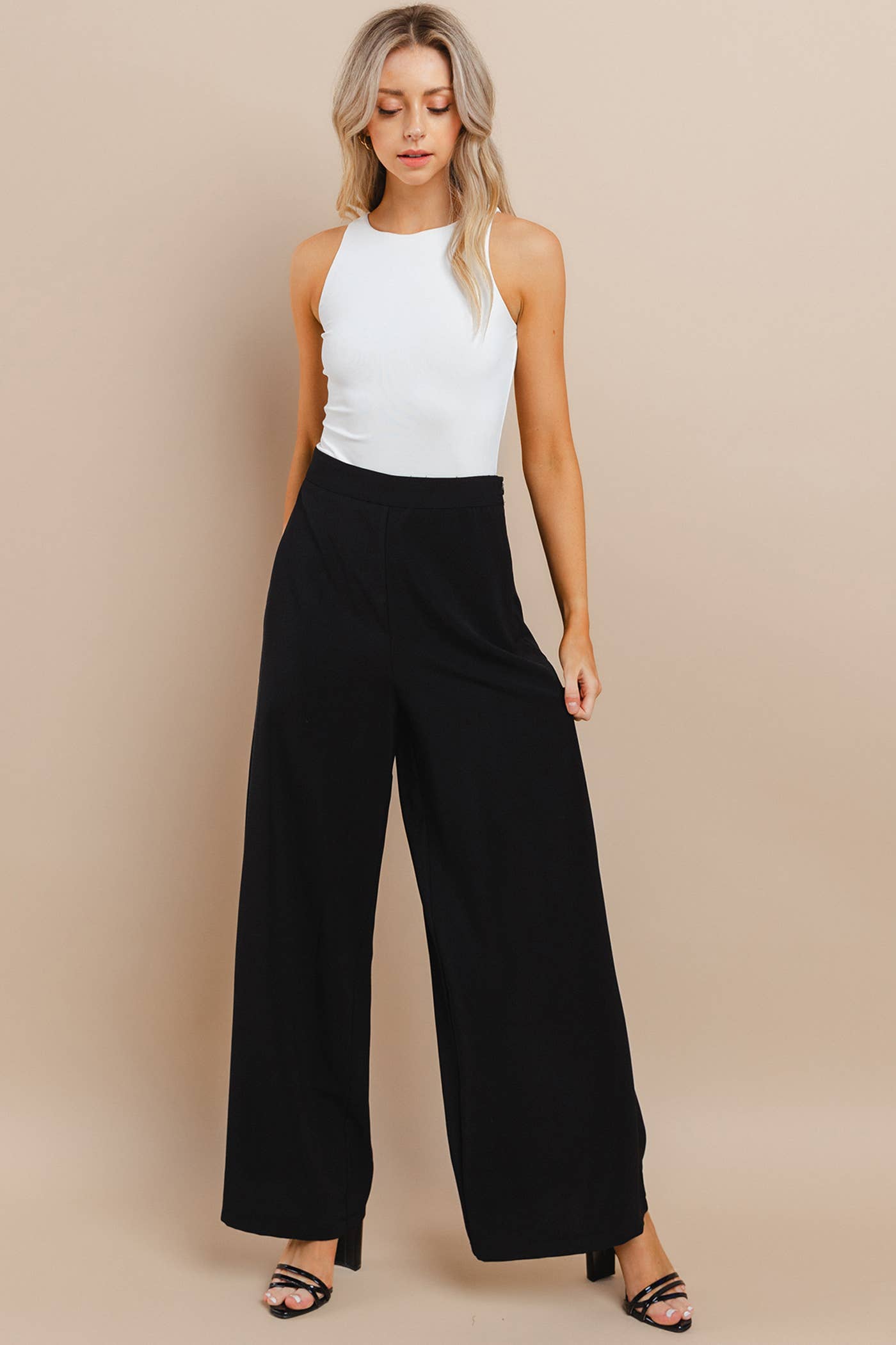 Black Wide Leg Pants - Best & Co. Boutique