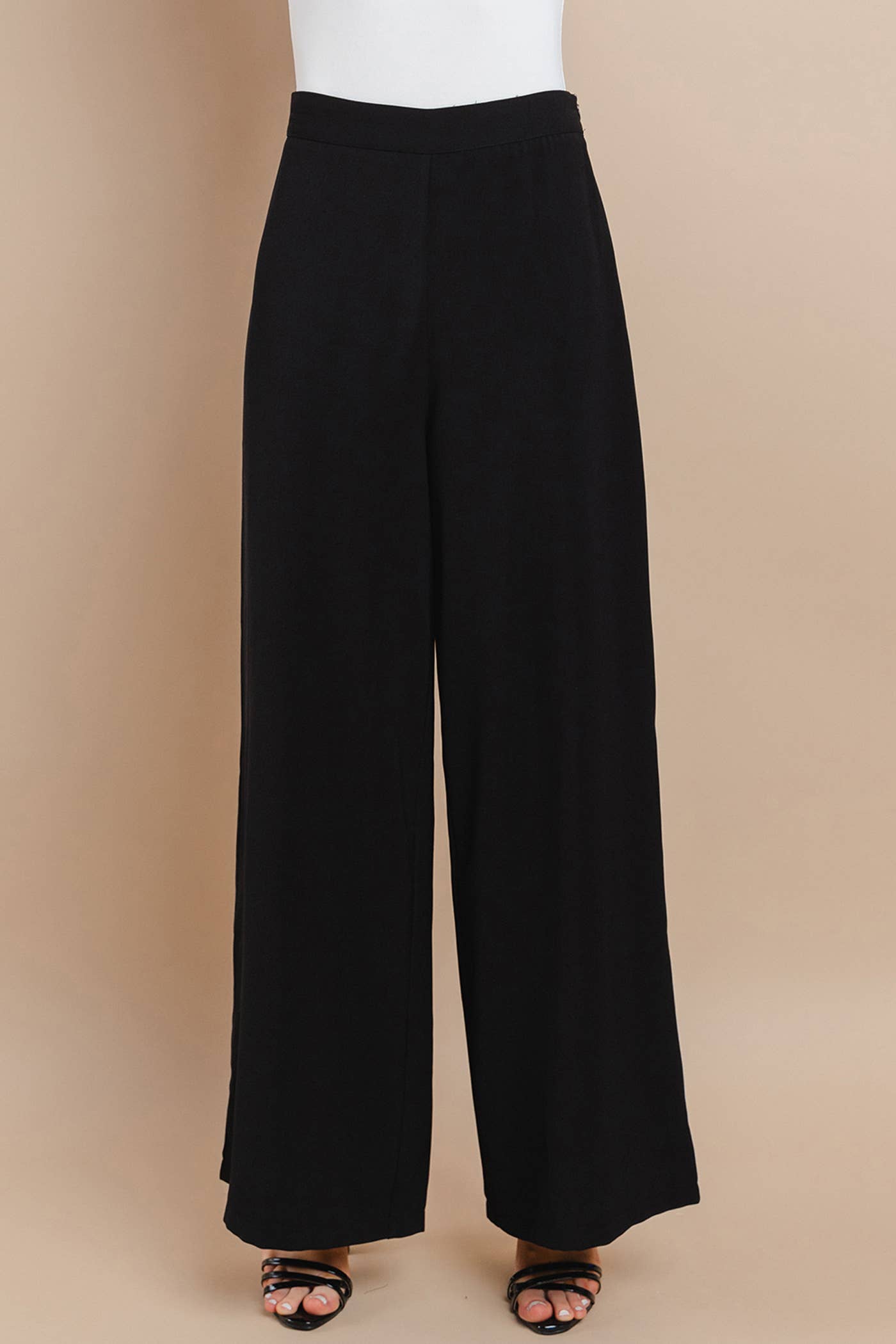 Black Wide Leg Pants - Best & Co. Boutique