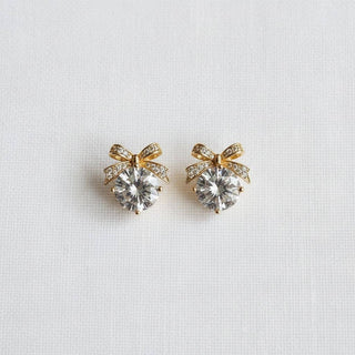 Elegant Butterfly Design Zircon Drop Earrings