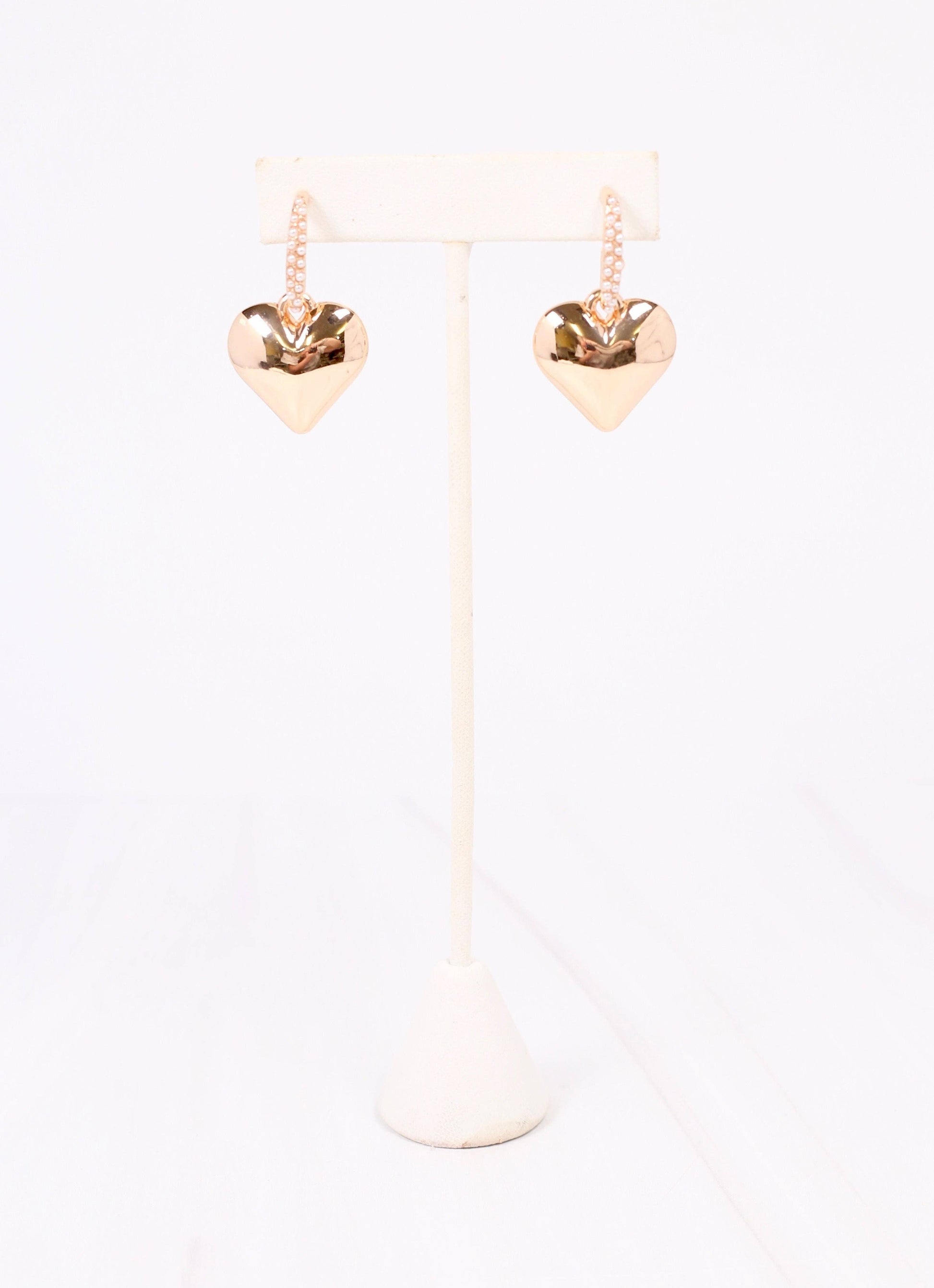 Paloma Pearl and Heart Drops - Best & Co. Boutique