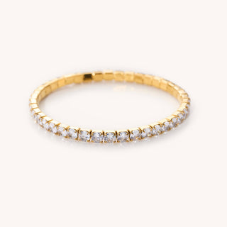 Elastic Tennis Bracelet | Gold