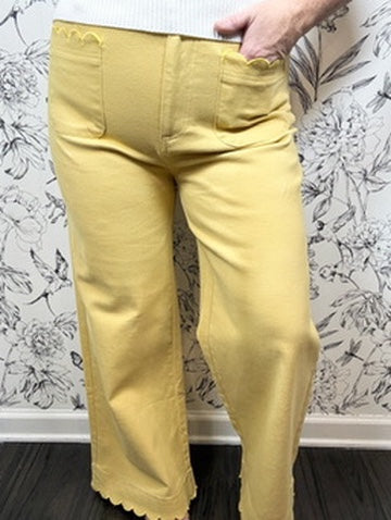 Limoncello Scallop Trouser
