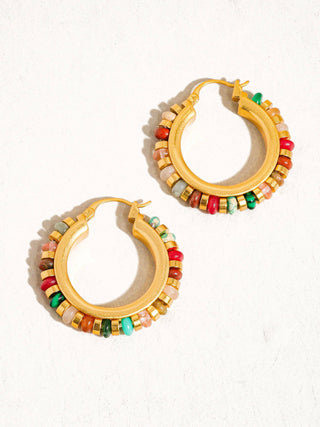 Capri Beaded Resort Hoops
