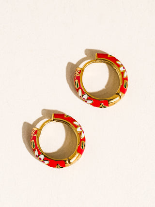 Isabeau Vintage Hoop | Red