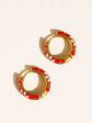 Isabeau Vintage Hoop | Red