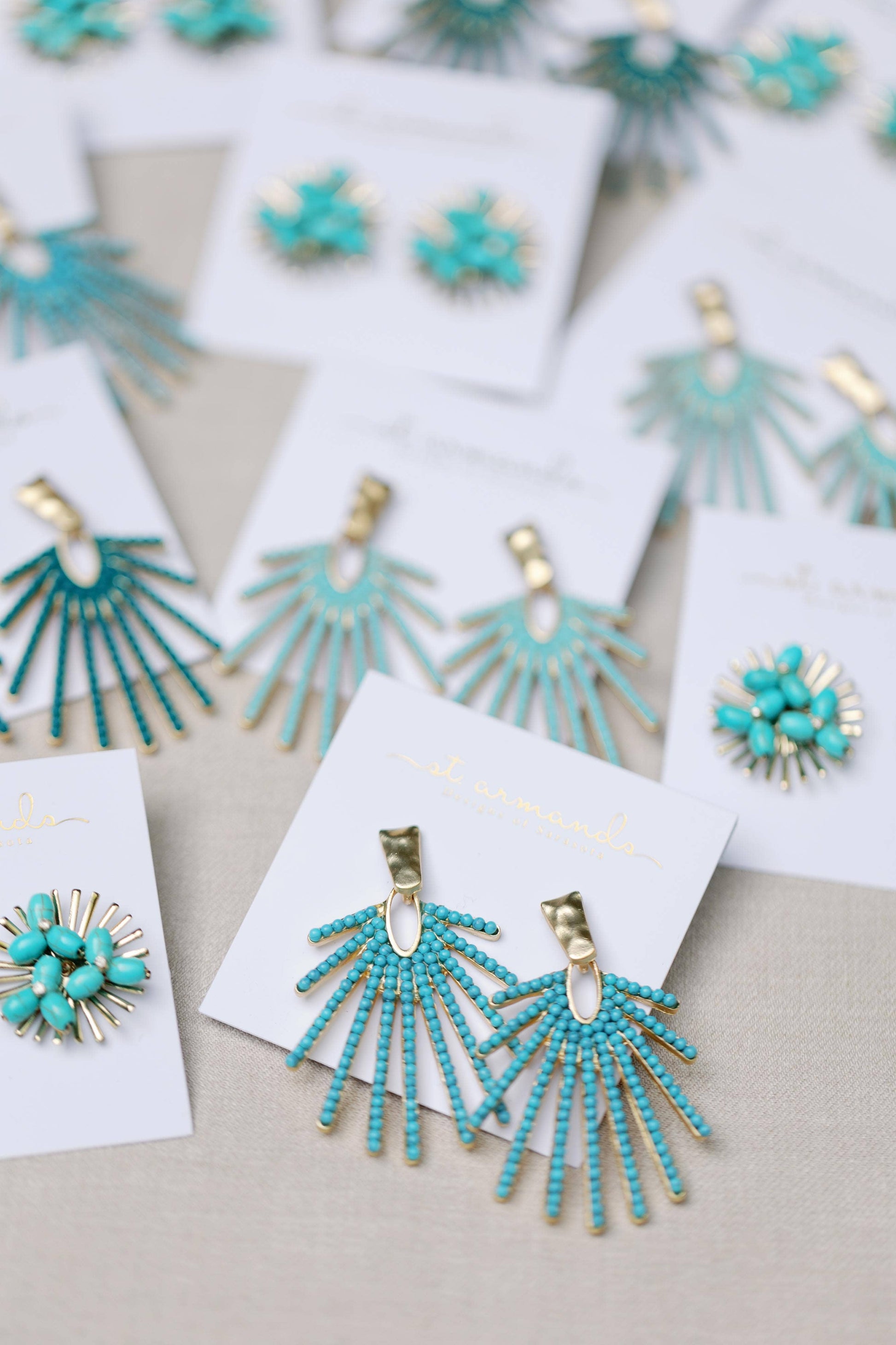 Ines Turquoise Earrings - Best & Co. Boutique