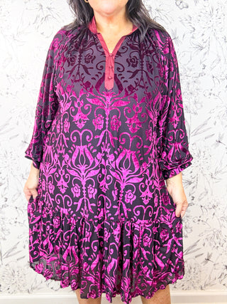 Marlowe Velvet Mini Dress | Curvy