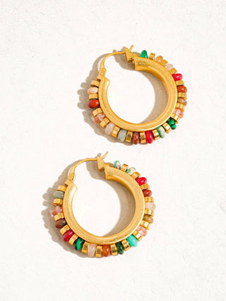 Capri Beaded Resort Hoops