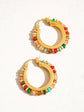 Capri Beaded Resort Hoops