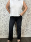 Kelsey Black Washed Ankle Flare