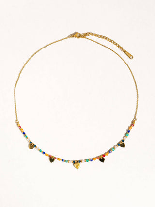 Archie 18K Beaded Heart Necklace