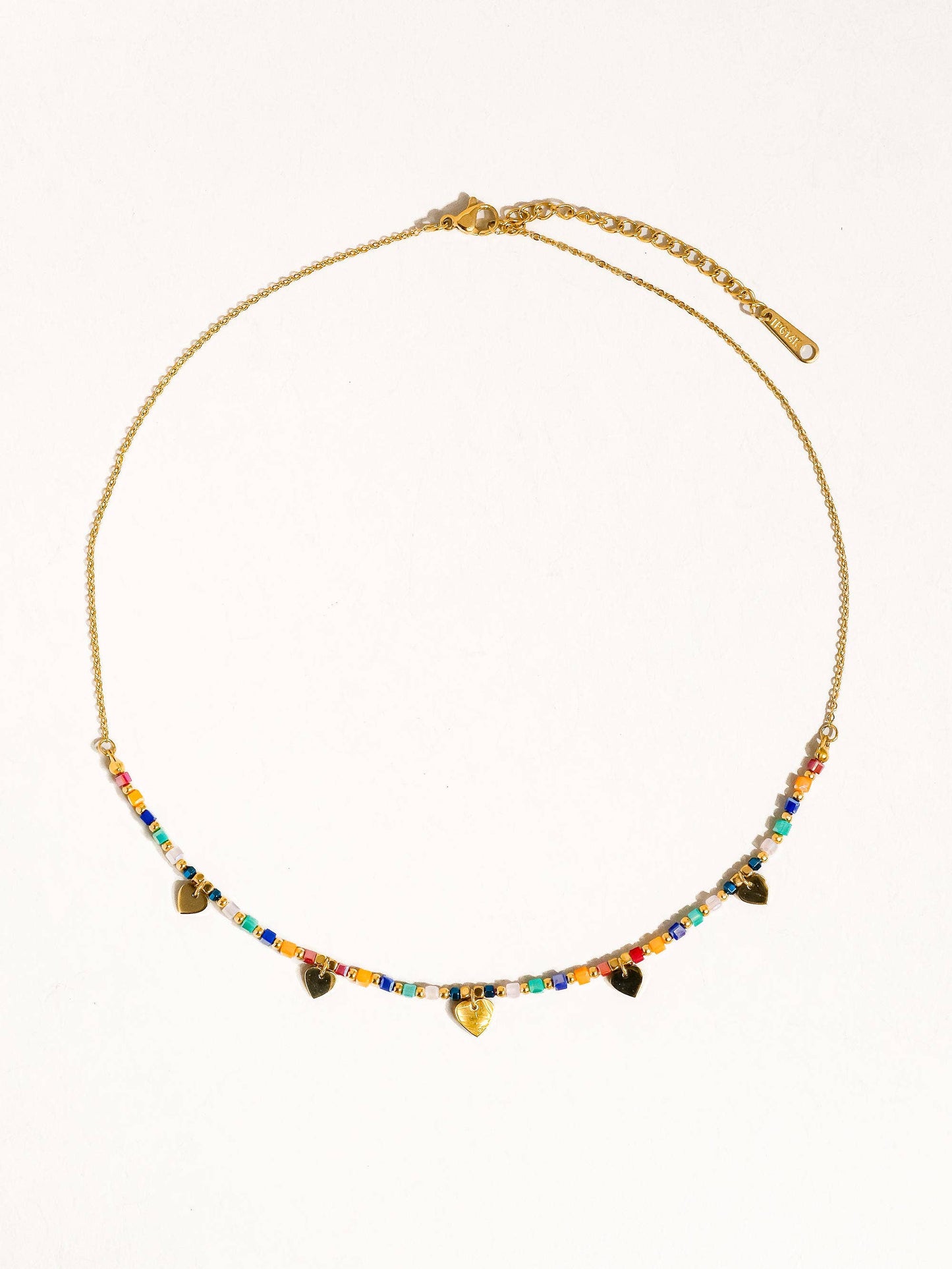 Archie 18K Beaded Heart Necklace
