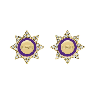 LSU starburst game day earrings
