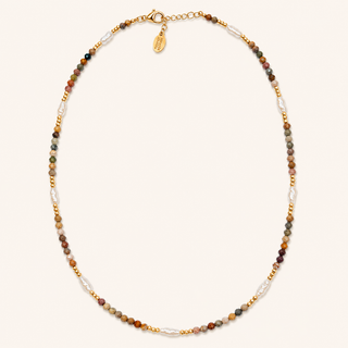 Anna Beaded Necklace | Brown
