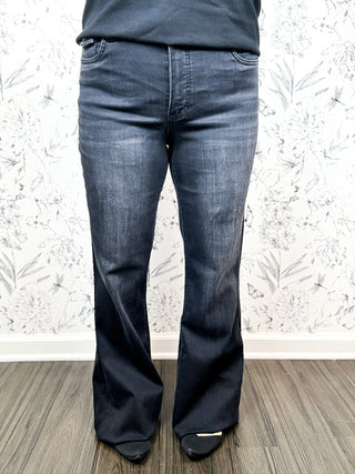 Ana Black Bliss High Rise, Kut from the Kloth jeans, long flare leg