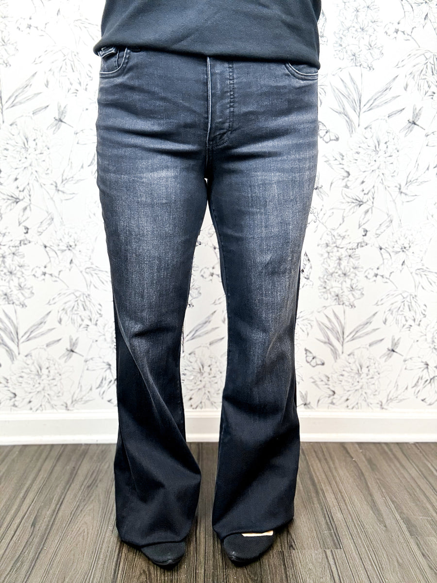 Ana High Rise Flare | Black Blisses