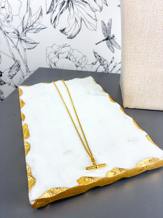 Dainty Bar Necklace | 18K Gold