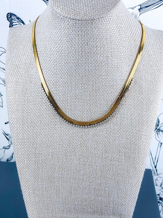 Fiona 18K Herringbone | CZ
