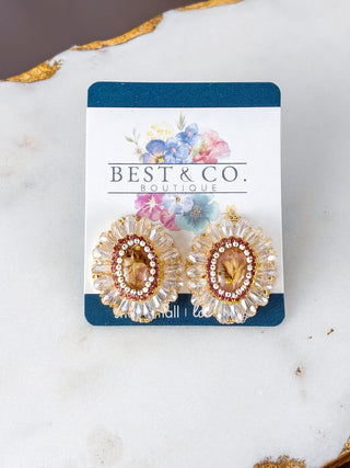 Blush Petal CZ Studs