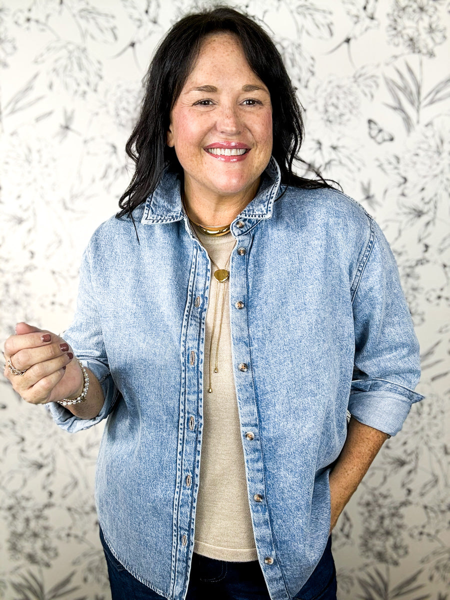 Blue Monday Button Down | Denim