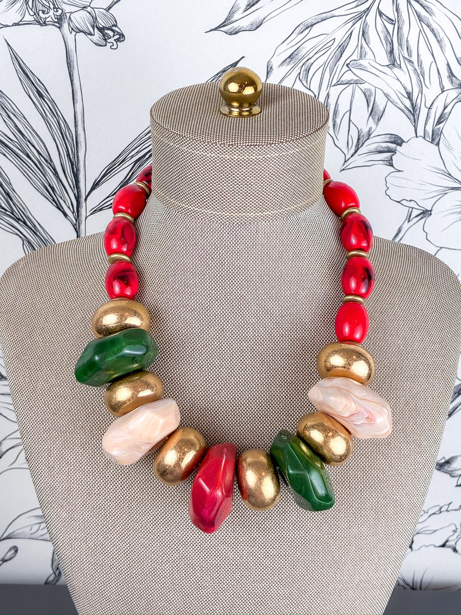 Bold Color Statement Necklace