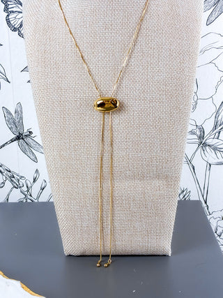 Dainty Thin Bean Bolo | 18K Gold