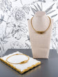 Delilah Hammered Magnetic Necklace | 18k Gold