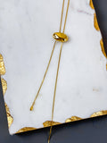 Dainty Bean Bolo, 18K Gold, Waterproof, Mila & Stevie