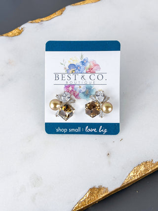 Art Deco Crystal Drop Earrings