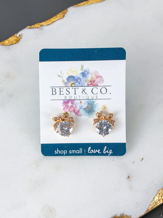 Elegant Butterfly Design Zircon Drop Earrings
