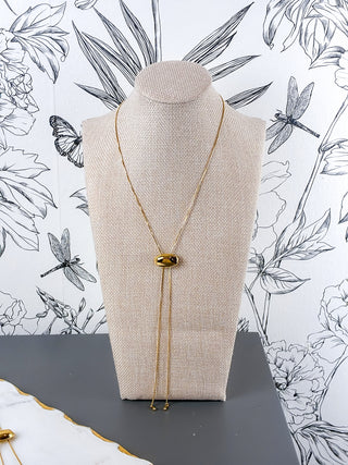 Dainty Thin Bean Bolo | 18K Gold