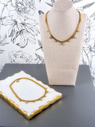 Valentina CZ Cuban Link Necklace | 18k Gold