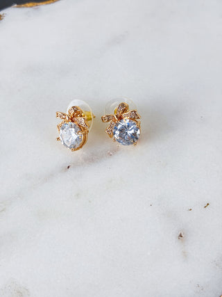 Elegant Butterfly Design Zircon Drop Earrings