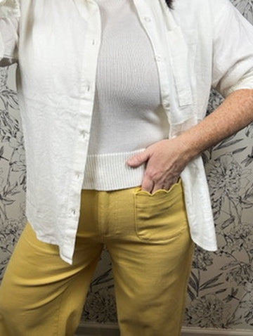 Limoncello Scallop Trouser