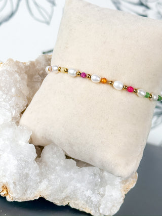 Freshwater Pearl Stretchy Bracelet Nikki Smith Waterproof