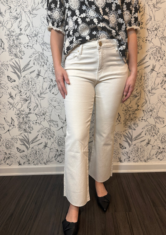Kelsey Kick Flare in Ecru - Best & Co. Boutique