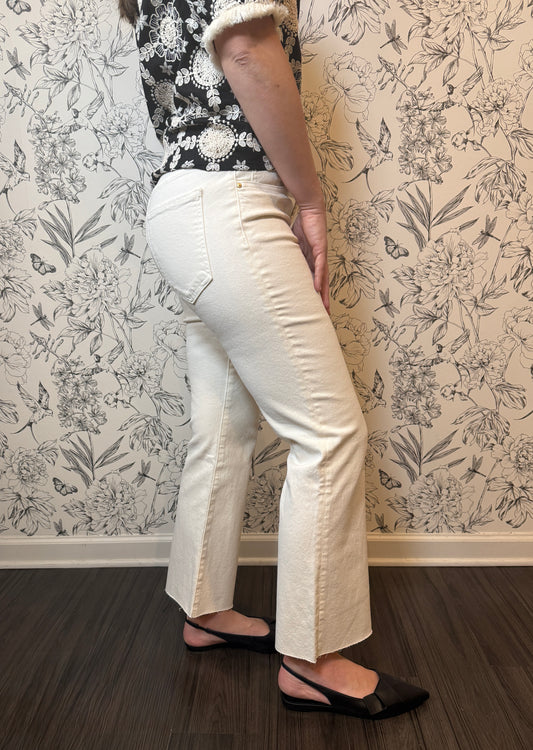 Kelsey Kick Flare in Ecru - Best & Co. Boutique
