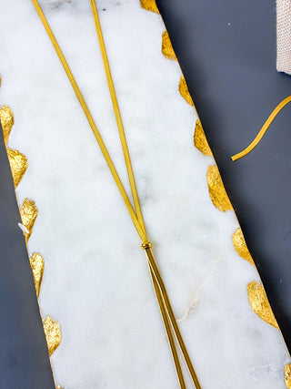 Gold Thin Herringbone Bolo, Mila & stevie, Waterproof