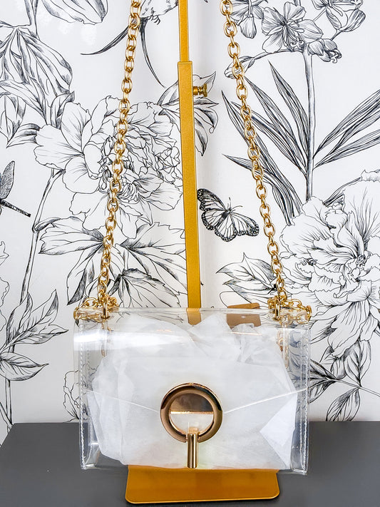Golden Girl Mini Game Day Stadium Approved Crossbody Purse
