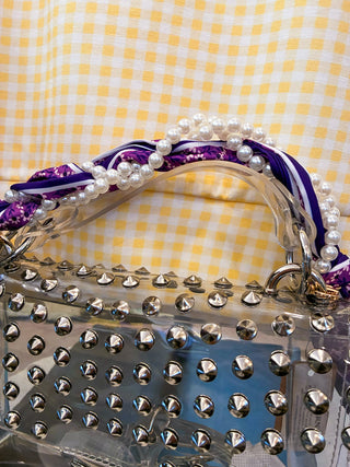 Game Day Phone Strap/Wristlet - Purple & Gold